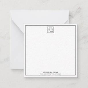 Simple Minimalist Business Logo Company Name Card