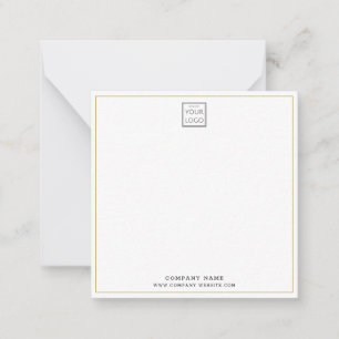 Simple Minimalist Business Logo Company Name Gold Card