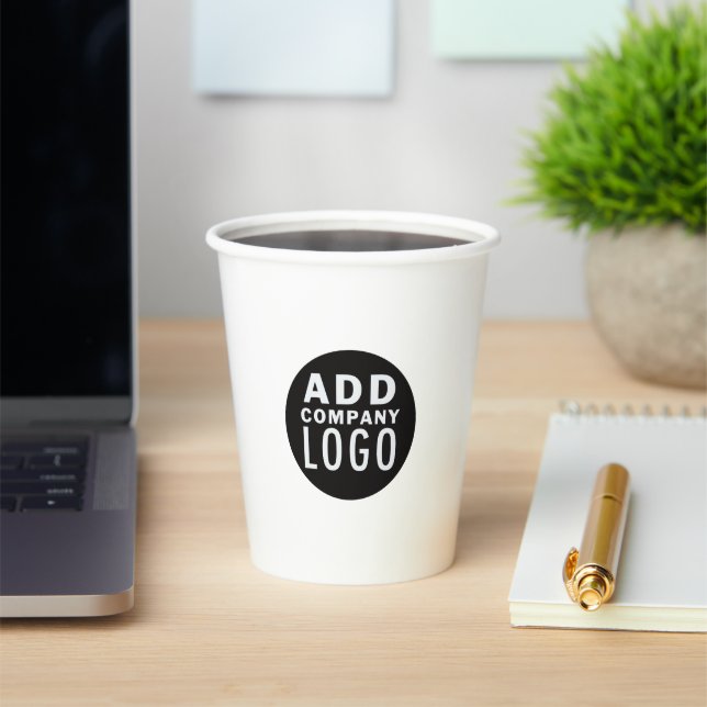 Simple Minimalist Business Logo Professional Paper Cups (Insitu)