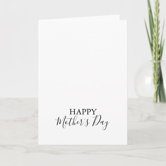 Simple Minimalist Calligraphy Mother's Day Card (Front)