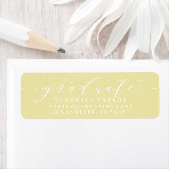 SIMPLE MINIMALIST CALLIGRAPHY RETURN ADDRESS LABEL (Insitu)