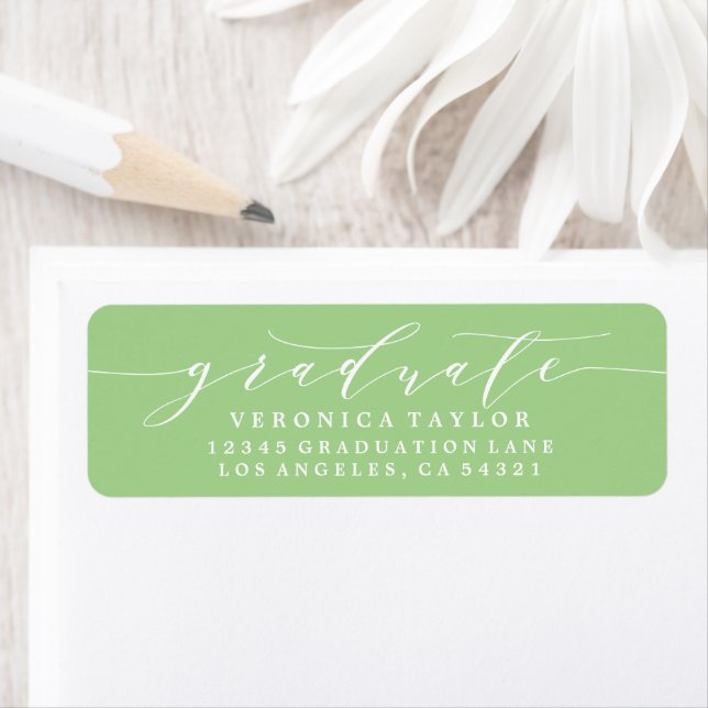 SIMPLE MINIMALIST CALLIGRAPHY RETURN ADDRESS LABEL (Insitu)