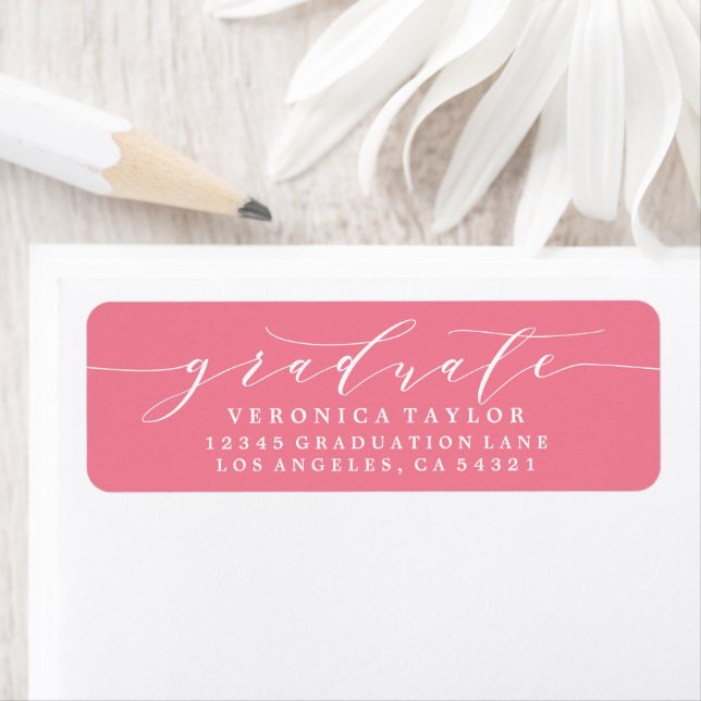 SIMPLE MINIMALIST CALLIGRAPHY RETURN ADDRESS LABEL (Insitu)