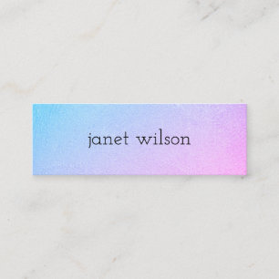 simple minimalist chic texture mini business card
