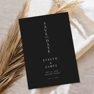 Simple Minimalist Chic Wedding Save The Date