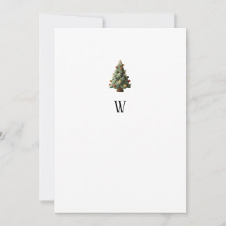 Simple Minimalist Christmas Holiday Card