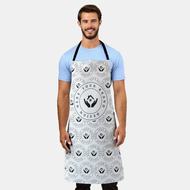 Simple Minimalist Custom Business Logo | Name Apron (Worn)
