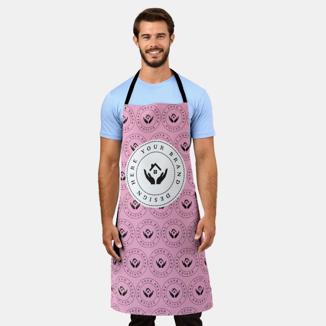 Simple Minimalist Custom Business Logo | Name Apron (Worn)