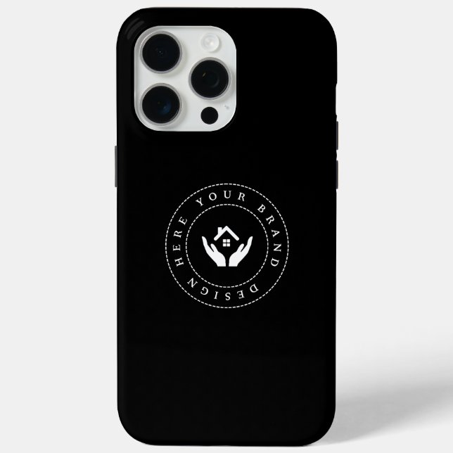 Simple Minimalist Custom Logo iPhone / iPad case (Back)