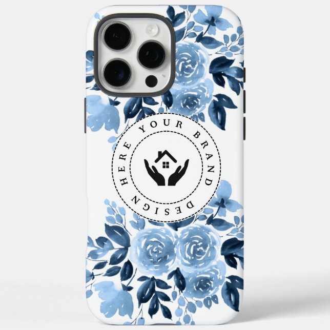 Simple Minimalist Custom Logo iPhone / iPad case (Back)