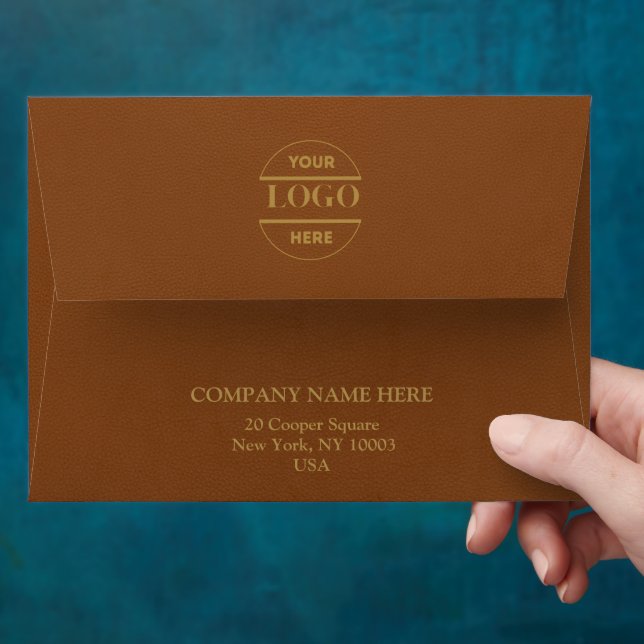 Simple Minimalist Custom Logo & Text   Envelope (Hand)