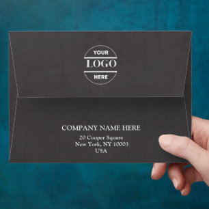 Simple Minimalist Custom Logo & Text Envelope