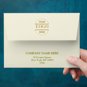 Simple Minimalist Custom Logo & Text Envelope