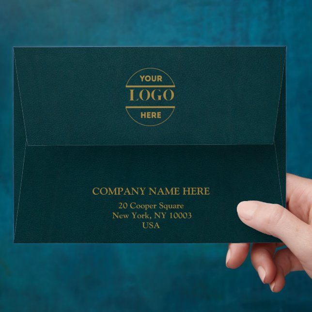 Simple Minimalist Custom Logo & Text   Envelope (Hand)