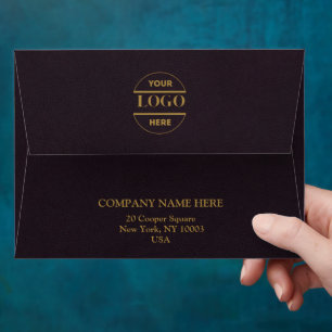 Simple Minimalist Custom Logo & Text Envelope