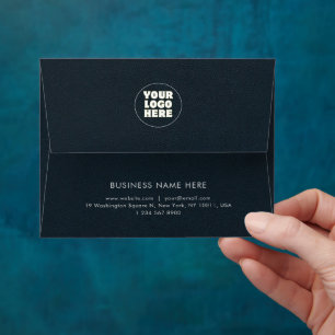Simple Minimalist Custom Logo & Text   Envelope