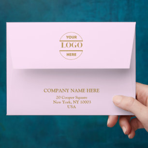 Simple Minimalist Custom Logo & Text   Envelope