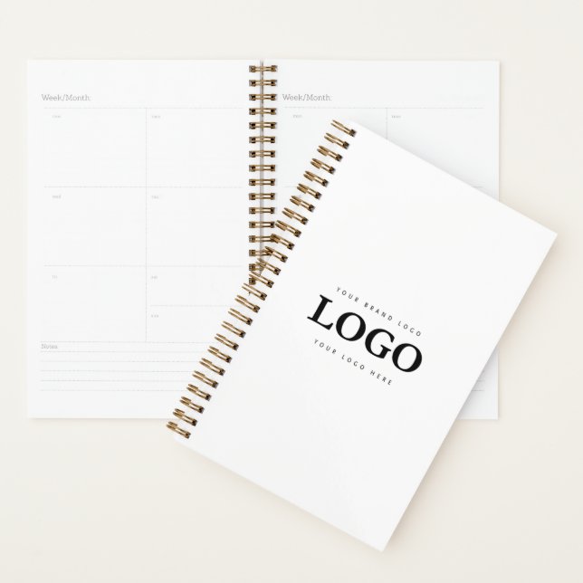 Simple Minimalist Custom Logo & Text Promotional Planner (Display)