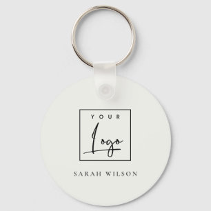 Simple Minimalist Custom Promotional Business Logo Key Ring