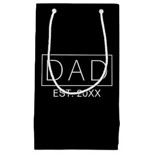Simple Minimalist Dad Typography   Gift Bag