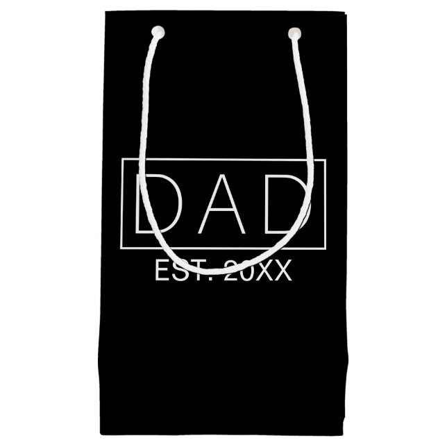 Simple Minimalist Dad Typography | Gift Bag (Front)