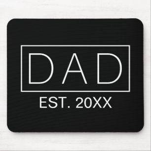 Simple Minimalist Dad Typography   Mouse Pad