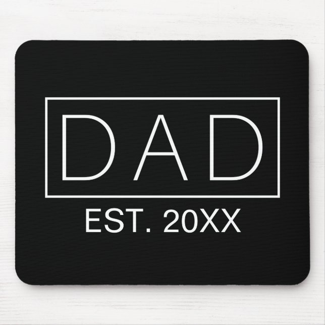 Simple Minimalist Dad Typography | Mouse Pad (Front)