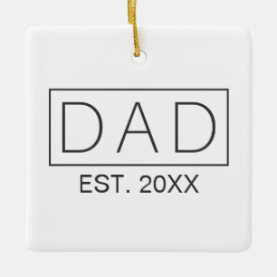 Simple Minimalist Dad Typography Ornament