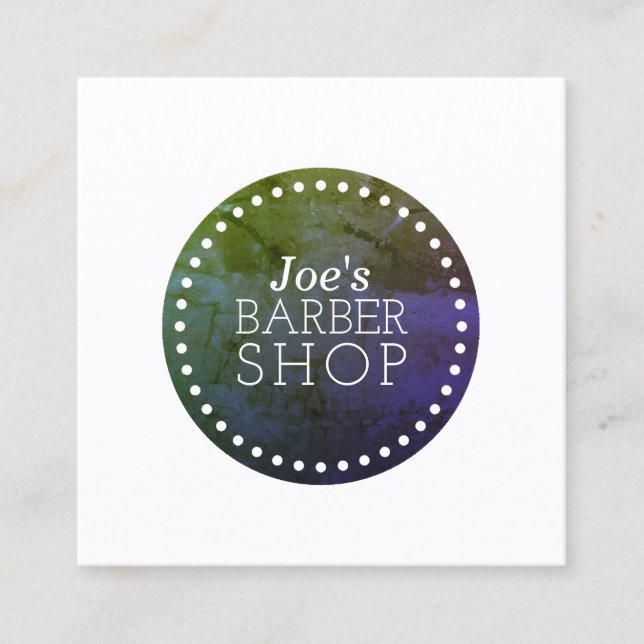 Simple minimalist elegance cover square business card (Front)