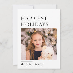 simple minimalist elegant holiday card