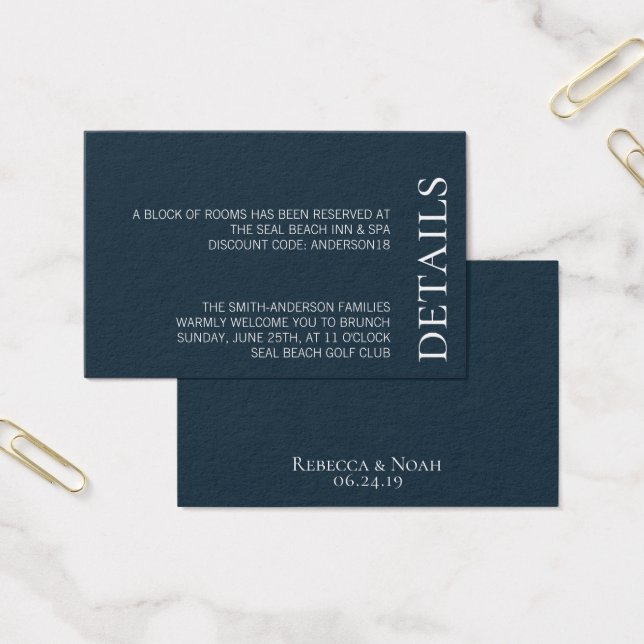 Simple Minimalist Elegant Understated Text Wedding (Office)