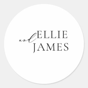 Simple minimalist elegant wedding envelope seal