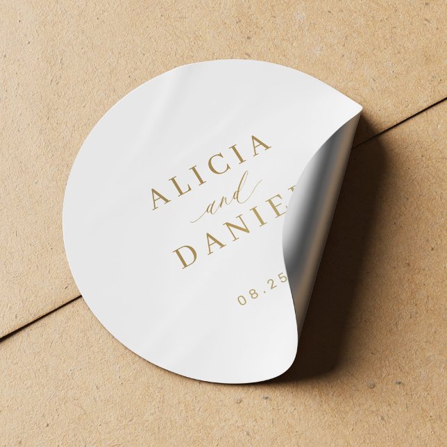 Simple minimalist elegant wedding envelope seal (Creator Uploaded)