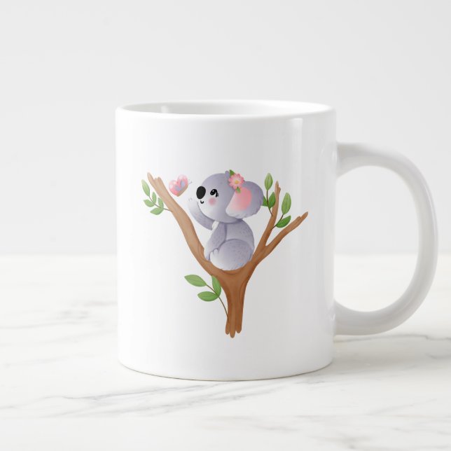 Simple Minimalist Everyday Large Coffee Mug (Right)