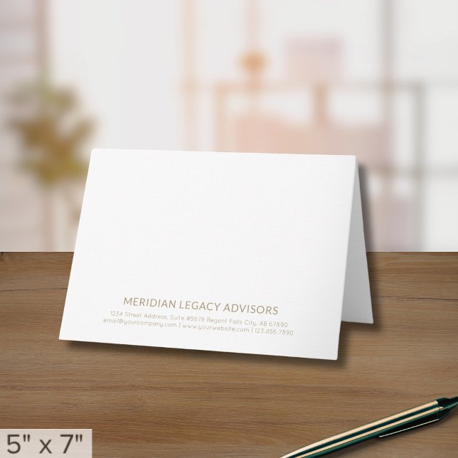 Simple Minimalist Folded Note Card (Creator Uploaded)