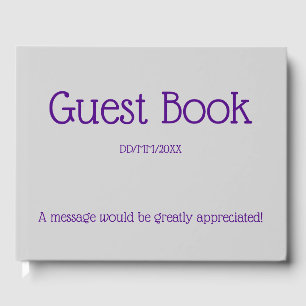 Simple & Minimalist Generic Guest Book