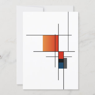 Simple Minimalist Geometric Fusion Holiday Card