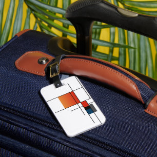Simple Minimalist Geometric Fusion Luggage Tag