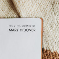 Simple Minimalist Handwritten From The Library Of