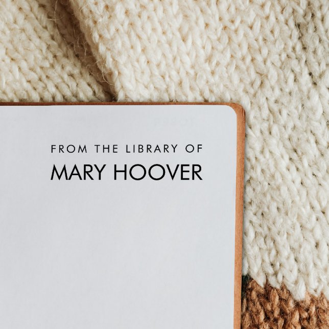 Simple Minimalist Handwritten From The Library Of Self-inking Stamp (Creator Uploaded)