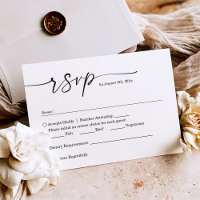 Simple Minimalist Handwritten Script Wedding