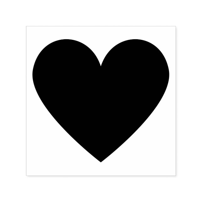 Simple Minimalist Heart Valentine Self-inking Stamp (Design)