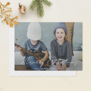 Simple Minimalist Holiday Photo Card
