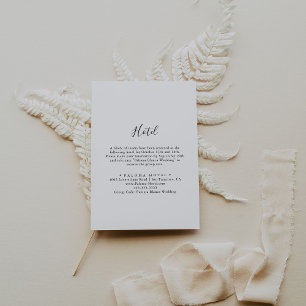 Simple Minimalist Hotel Enclosure Card