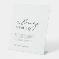 Simple Minimalist In Loving Memory Wedding