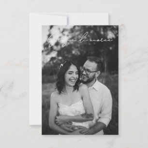 Simple Minimalist Ivory Wedding Thank You Card