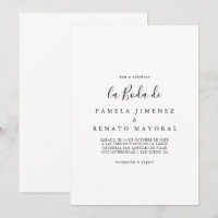 Simple Minimalist La Boda de