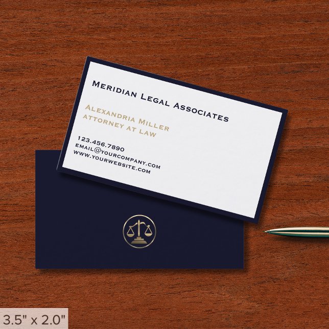 Simple Minimalist Law Firm Business Card (Creator Uploaded)