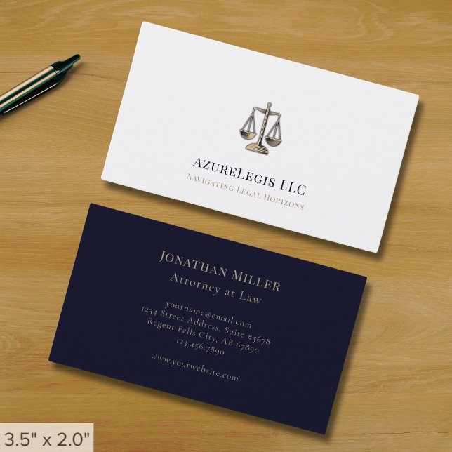 Simple Minimalist Law Firm Business Card (Creator Uploaded)