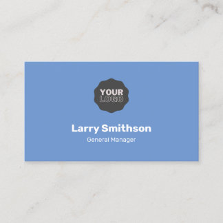 Simple Minimalist Light Blue Business Card